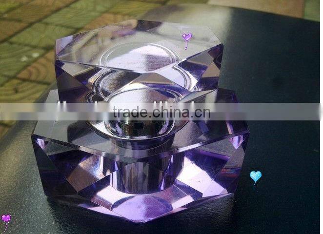 Custom any color good k9 crystal glass perfume bottle