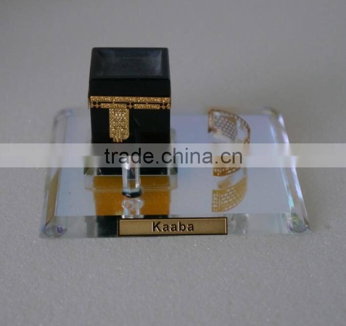 High QualityCrystal Kaaba Model With 24k Gold Plated For Islamic Crafts & Gifts