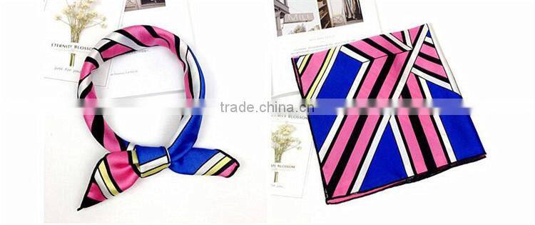 women digital print custom design silk scarf