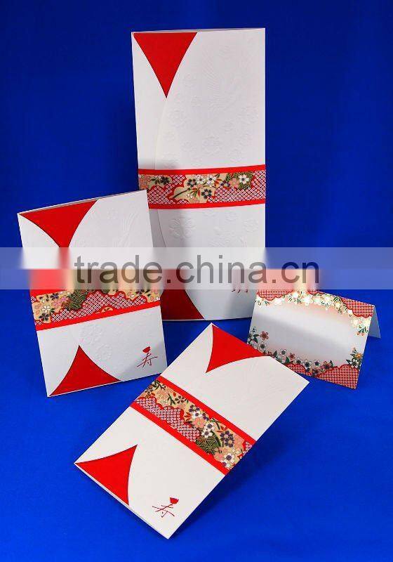 Japan Hot-selling Wedding Invites Card 'KAGETSU AOI' Wholesale