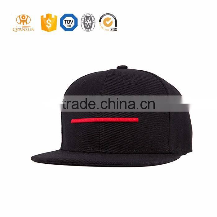 Fashion Black 3D Embroidery Snapback Cap/Hat With Star
