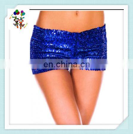 Burlesque Fancy Dress Sexy Girls Hot Blue Sequin Pants HPC-3046