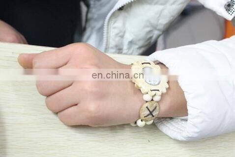 high quality ladies bracelet vintage weaved wrist watch of charm wooden beads band quartz Tourist attractions wooden watch