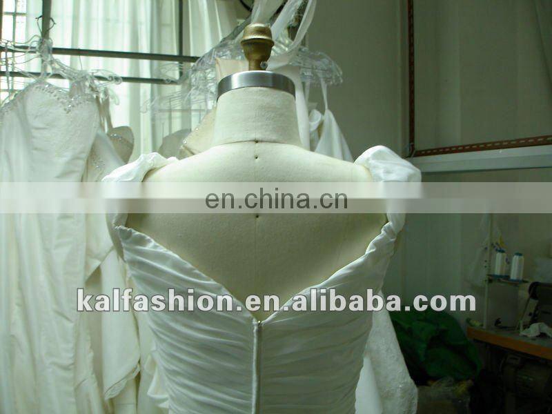 EB809 Cap sleeves wedding dress trumpet bridal dresses