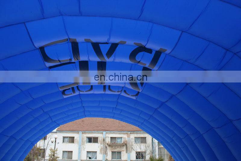 costomized new style multicolor giant entrance inflatable tunnel tent for sale