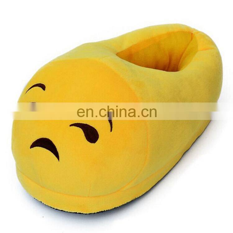 Hot Sale Funny Emoji Bedroom Slippers Wholesale