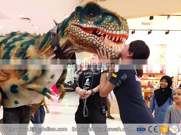 Lifsize Artificial Adult realistic t rex costume for Events