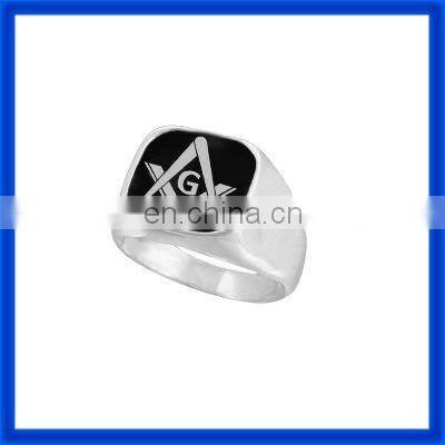 Factory direct sale masonic ring/316 stainless steel masonic jewelry