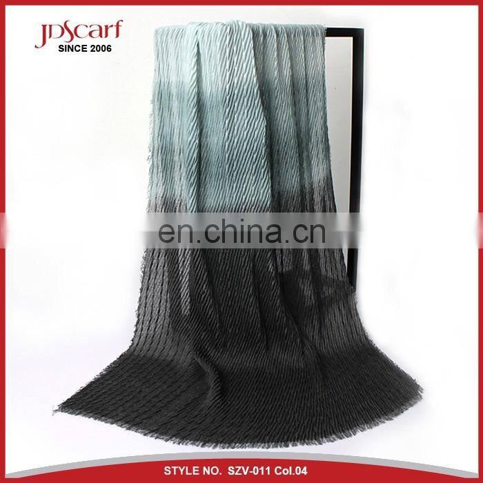 Alibaba supply new colourful wrinkled fabric china scarf