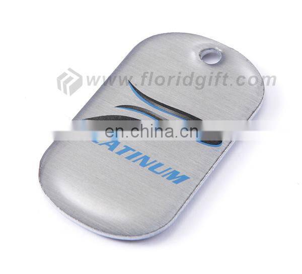2017 cheap anodized aluminum dog tag/aluminum custom logo dog tags for cheap