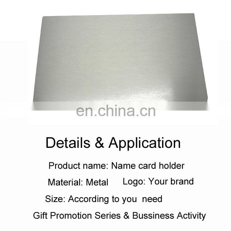 2017Best selling Metal aluminium men business name card holder
