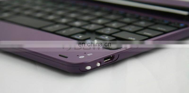 Colorful Ultra Thin Aluminium Bluetooth Keyboard Case for iPad Mini Keyboard