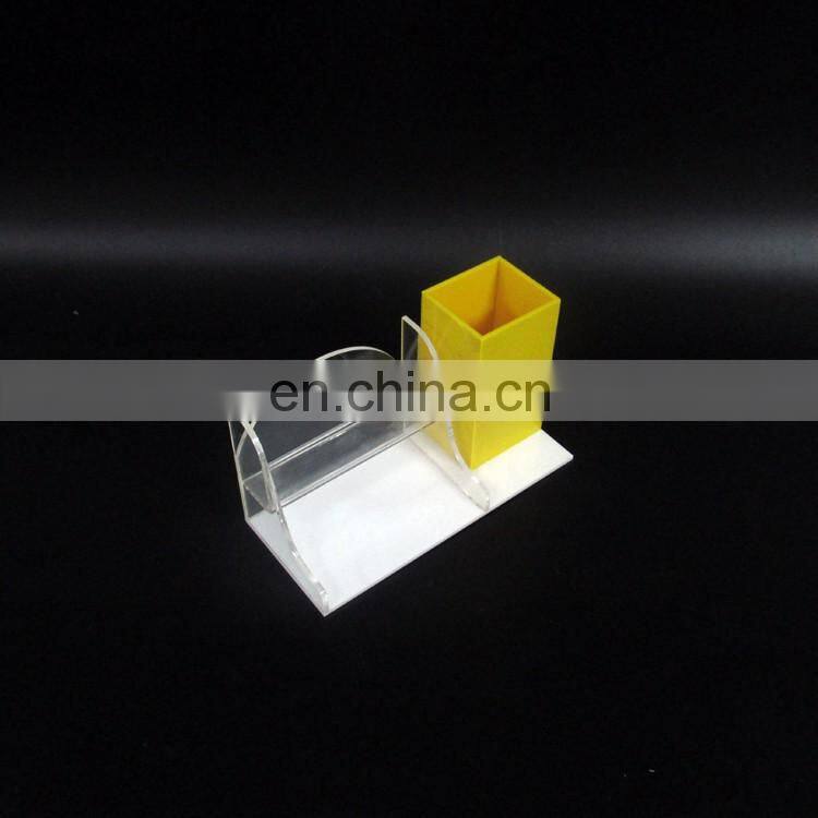 Custom design acrylic plastic plexiglass card case pen container desktop furnishing articles