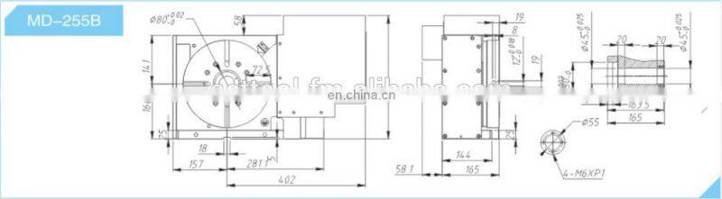 High quality 4th axis cnc index rotary table mechanical dividing rotary table for sale