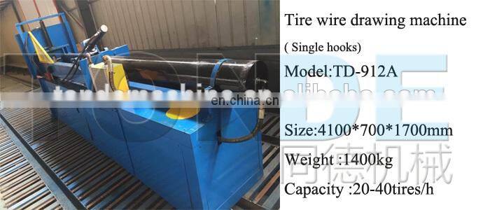 High efficiency waste tire recycling machine tire shredder