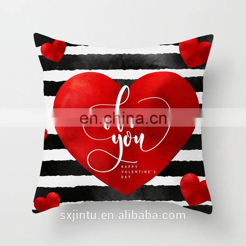 Custom Digital Printing Valentine's Day decoration Throw Pillow case Covers