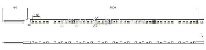 Dual chip SMD5050 led flexible light 120leds/m color temperature adjustable cct 3528 led strip