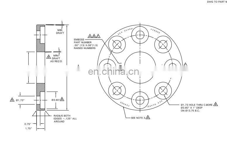 Ductile Iron end plate