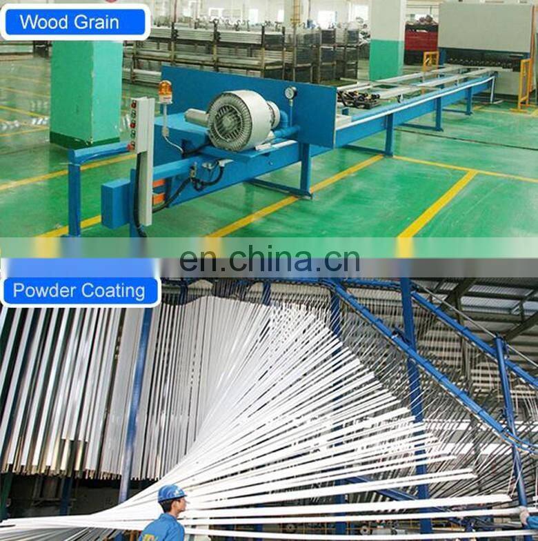 Sandblast anodized aluminium profile for glass railing aluminium profile system