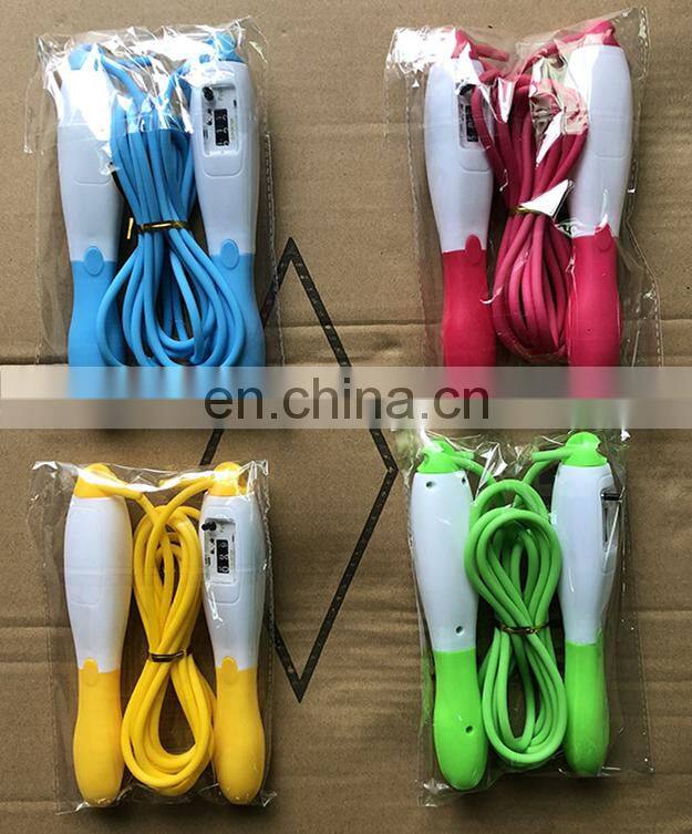 custom logo cheap thick pvc skipping jump ropes calculate count amount rope skipping
