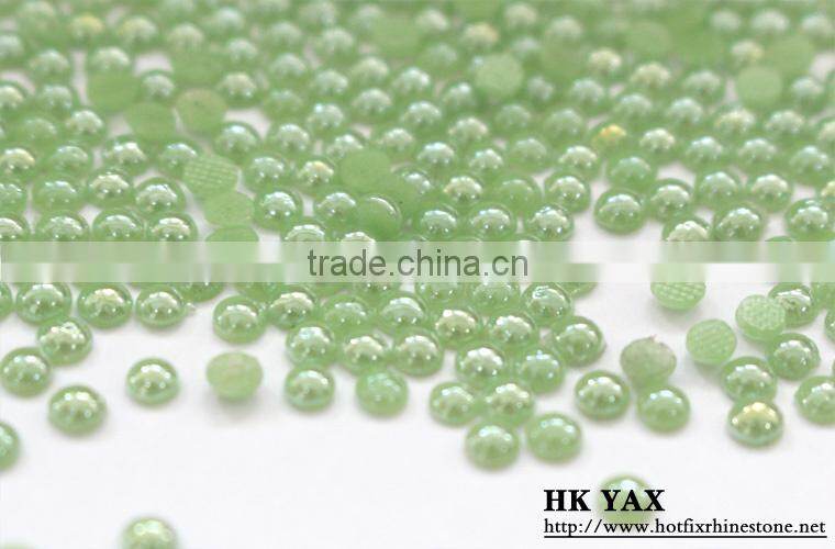 1219L China flat back hotfix pearl,4mm round flat back pearl hotfix,wholesale hotfix pearl flat back