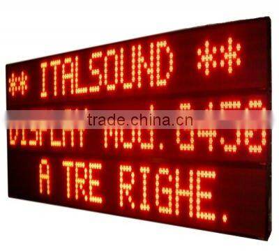 indoor running message text led display board