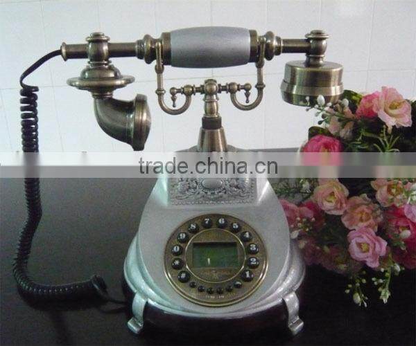 Corded wired analog retro telephone