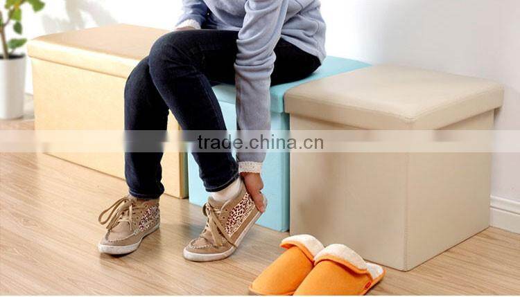 Home Docor Soft Handle Sturdy Storage Ottoman