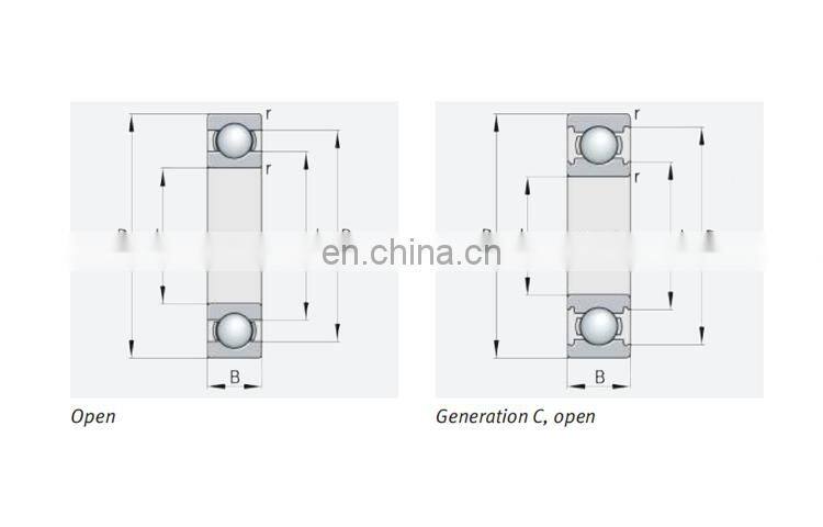 6007-2Z chrome steel 35x62x14mmmm high speed deep groove ball bearings size 16007