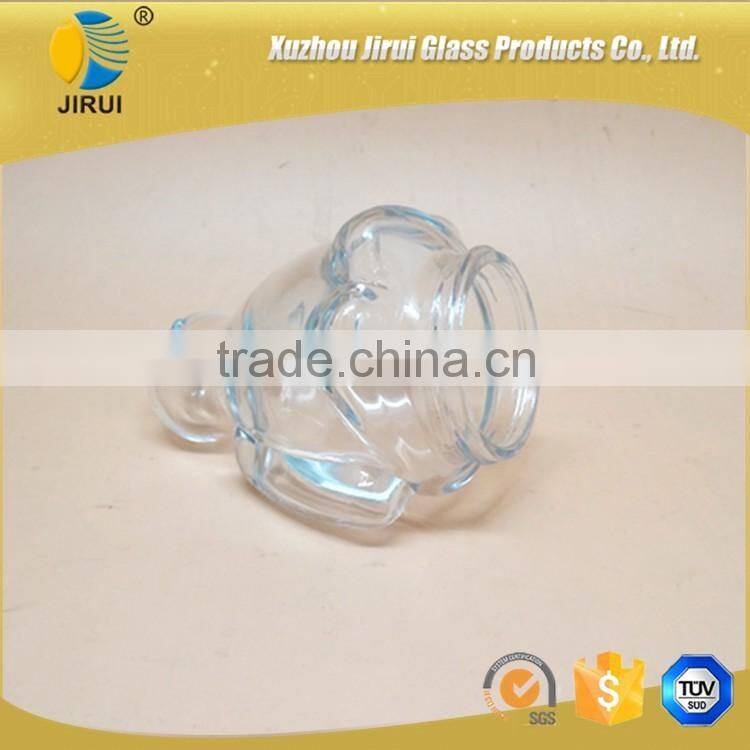 Lovely Shape Glass Candy Jar With High White Material
