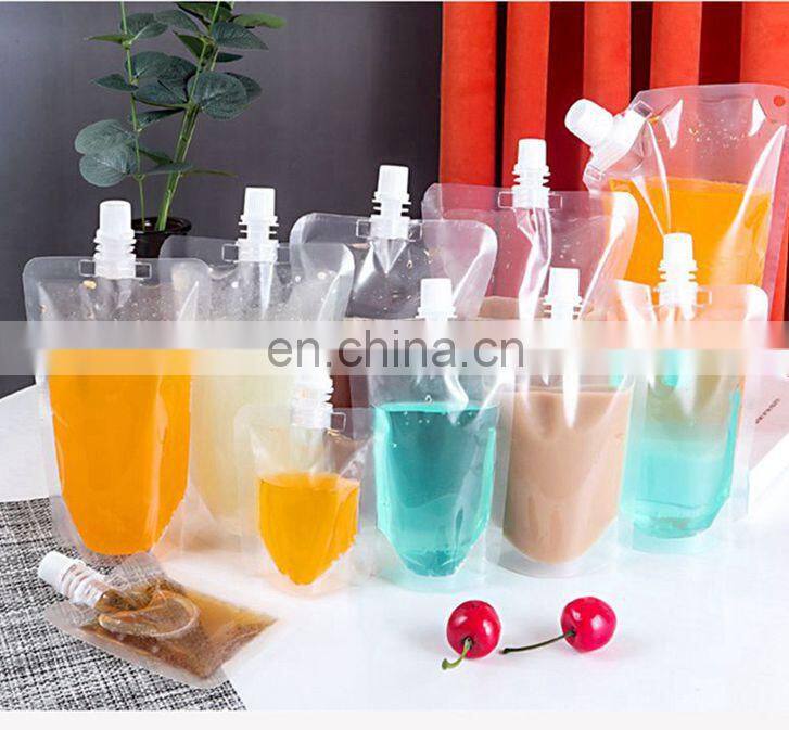 OEM baby food grade packaging reusable spout top stand up pouch with flat bottom