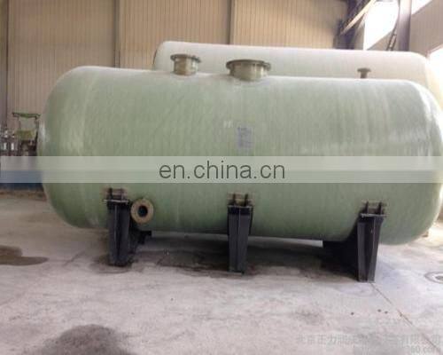 Fiberglass Storage Tank FRP Horizontal Ttank for HCL and Chemicals