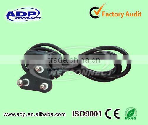 3 round pin South Africa plug 10A/250V