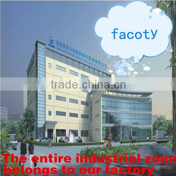 irregular rfid card with optional finishing