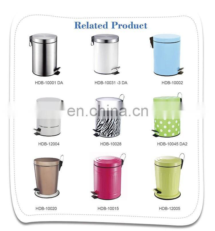 Fashionable low price stainless steel toilet brush holder with plastic inner cup