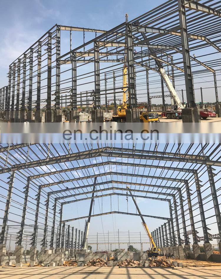 Steel Frame Metal Building Prefabricated Structure Warehouse