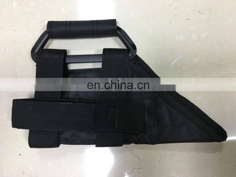 For Jeep JK for wrangler 2007-2017 hand hold fabric+Aluminum alloy 2/4 Door Handle Cover Trim Accessories 07-17