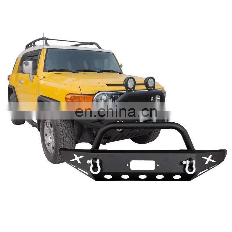 Front bumper for FJ Cruiser 07+ accessories steel bumper guard for FJ Cruiser