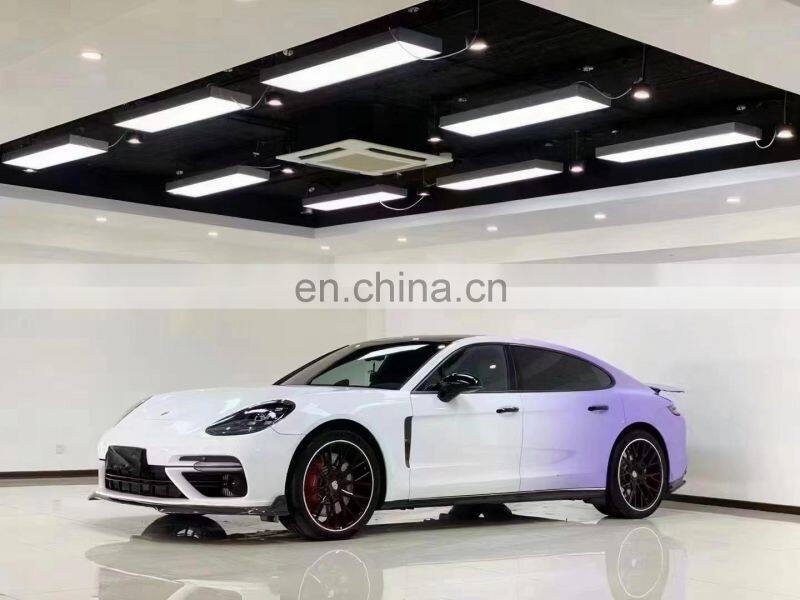 Runde Half Carbon Material For Porsche Panamera 971 Modify Turbo Style Front Bumper Front Lip Rear Lip Side Skirts Body Kit