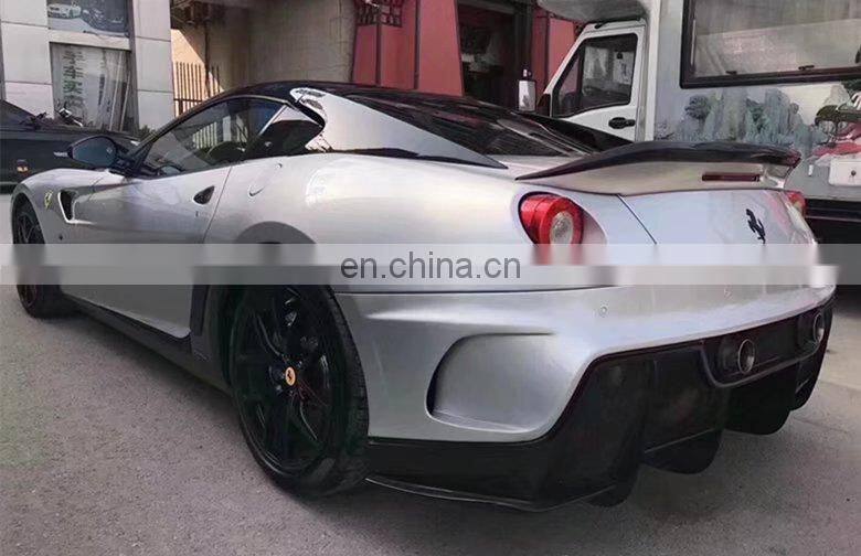Runde Resin +Carbon Fiber Material For Ferrari 599 Upgrade Vorsteiner Style Body Kit Front Bumper Rear Bumper Side Skirt Spoiler