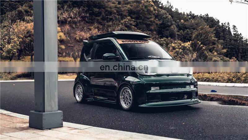 Runde Newest For Wuling Hongguang Mini Modified Robot Style Body kit Front Rear bumpers Hood Wheel Eyebrow Appearance
