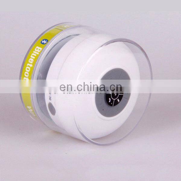 Promotion gift Mushroom suction cup wireless bt waterproof shower speaker bts 06
