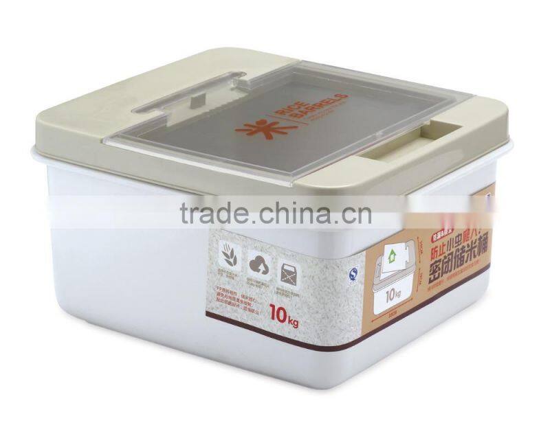 Japanese Style Plastic Rice Storage Container Hold 10kgs Rice
