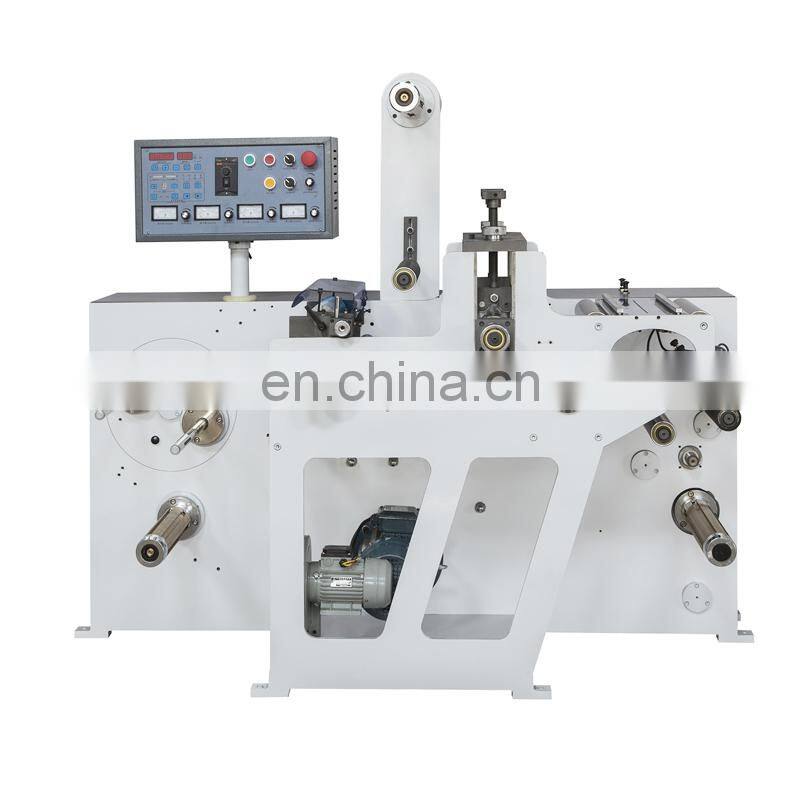 USK420 Automatic Blank Label Vinyl Sticker Rotary Magnetic Cylinder Die Cutting Slitting and Rewinding Machine