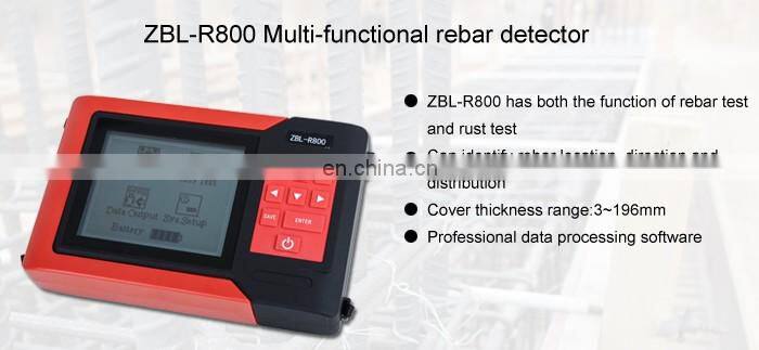 Taijia Ferro Scan Covermeter Rebar Concrete Scanner ZBL-R800 rebar detector