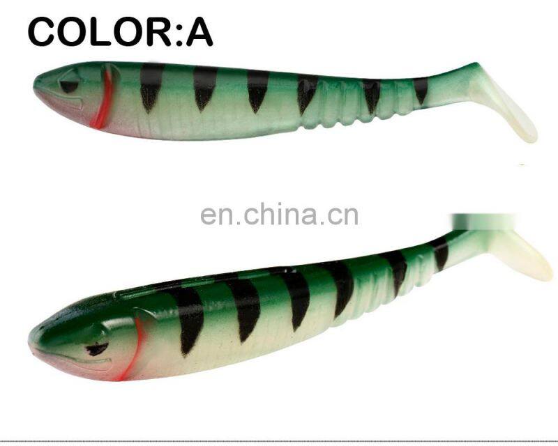 JOHNCOO Soft Bait Crazy Shiner Fishing Lure 75mm 100mm Soft Bait Silicone Bass Pike Minnow Swimbait Plastic Shad Lure