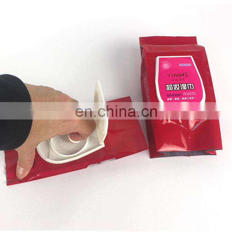 Custom printed matte baby wet wipes flexible sanitary napkin tissue paper packing plastic bags