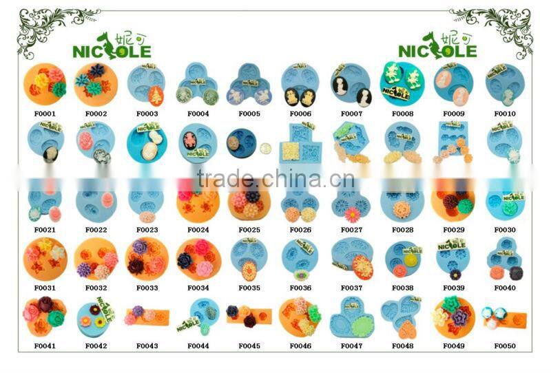 new designed silicone resin craft moulds for Christmas F0058