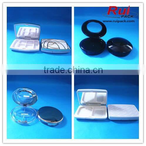 Black empty eyeliner tube with crown shaped cover, unique shape eyeliner case/container