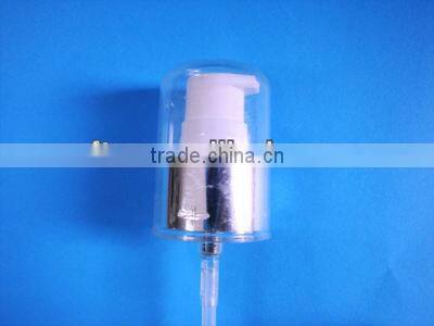 24mm water transfer printing treatment pump with special half cover, plastic external spring cream pump